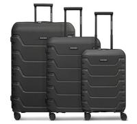 Smartbox Edition 01 THE THREE SET 4 roulettes Set de valises 3 pièces black (TAS007627)