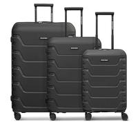 Smartbox Edition 01 THE THREE SET 4 roulettes Set de valises 3 pièces black (TAS007627)
