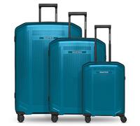 SMARTBOX Édition 02 Article de base, Bleu océan métallisé, Kofferset (3-teilig), Lot de 3 valises rigides avec roulettes pivotantes