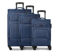 Smartbox Edition 04 4 roues Set de valises 3 pièces avec soufflet d'extension bleu