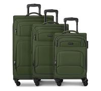 SMARTBOX Set de valises Souples 3 pièces Trolley Cabine Moyenne Grande Extensibles 4 Roues avec Serrure léger et résistant Edition 04