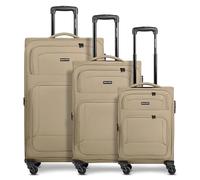 SMARTBOX Édition 04, beige, Kofferset (3-teilig), Valise souple avec roulettes pivotantes