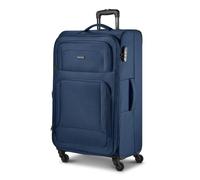 SMARTBOX Edition 04 new3, bleu marine, L, Chariot à bagages souple avec roulettes pivotantes