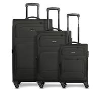 SMARTBOX Édition 04, Noir , Kofferset (3-teilig), Valise souple avec roulettes pivotantes