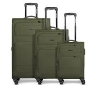 SMARTBOX Édition 04, Vert ardoise, Kofferset (3-teilig), Valise souple avec roulettes pivotantes