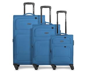 Smartbox Set de valises Souples 3 pièces Trolley Cabine Moyenne Grande Extensibles 4 Roues avec Serrure léger et résistant Edition 04
