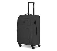 Smartbox Valise Moyenne Souple 67 cm Trolley Bagage de soute Extensible 4 Roues avec Serrure légère 3,1 kg Edition 04