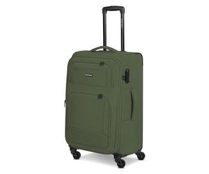 Smartbox Valise Moyenne Souple 67 cm Trolley Bagage de soute Extensible 4 Roues avec Serrure légère 3,1 kg Edition 04