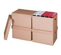 smartboxpro Boîte d'archives/transport, à couvercle, marron