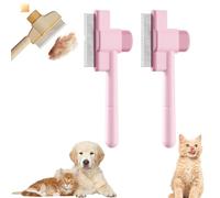 Smartbrush Brosse Anti Poils Morts,Smartbrush Chat Brosse Pour Chats Brosse Pour Chien éLimine Jusqu’à 95% Des Poils Morts,Fini Les Soucis De Muese For Massaging And Cleaning Shedding Pet Hair (2PCS)