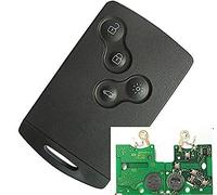 smartcard 4 Boutons Carte complète avec électronique à Programmer Compatible avec Koleos Zoé Megane Latitude Laguna Fluence Scénic Grand Scénic 433Mhz PCF7952 ProPlip