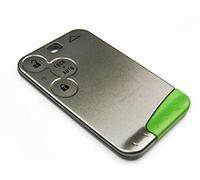 Smartcard Clé Plip Compatible avec 3 Boutons Laguna Velsatis Espace Clio Megane Scenic Grand Carte de Télécommande Bouton Auto Lock @Pro-Plip