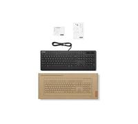 Lenovo Smartcard Wired keyboard II clavier Bureau USB Espagnole Noir