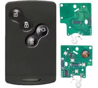 Smartcard Mains Libres complète avec électronique à Programmer Compatible avec Renault Zoé Carte 4 Boutons 433Mhz PCF7952A ID46 HITAG 2 @Pro-Plip