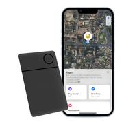 SmartCard Smart Air Traceur Tag Rechargeable, Carte Localisateur Bluetooth NO Abonnement, Compatible iOS Apple Find My Localisateur d’Objets pour Portefeuilles, Valises, Sacs à Dos