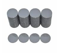 Smartdealspro Ensemble de 100 jetons d'apprentissage en plastique opaque de 2,5 cm mini jetons de poker jetons de jeu avec boîte de rangement (gris foncé)