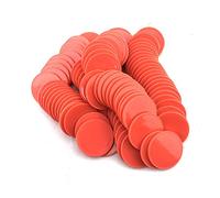 SmartDealsPro Lot de 100 1 1/5,1 cm Plastique jetons de Poker Opaque comptoirs de l'apprentissage de Jeu jetons avec boîte de Rangement, Red