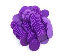 SmartDealsPro Lot de 100 1 1/5,1 cm Plastique jetons de Poker Opaque comptoirs de l'apprentissage de Jeu jetons avec boîte de Rangement, Violet