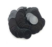 SmartDealsPro Lot de 100 1 1/5,1 cm Plastique jetons de Poker Opaque comptoirs de l'apprentissage de Jeu jetons avec boîte de Rangement, Noir