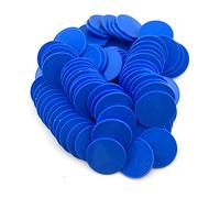SmartDealsPro Lot de 100 1 1/5,1 cm Plastique jetons de Poker Opaque comptoirs de l'apprentissage de Jeu jetons avec boîte de Rangement, Bleu