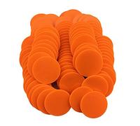 SmartDealsPro Lot de 100 1 1/5,1 cm Plastique jetons de Poker Opaque comptoirs de l'apprentissage de Jeu jetons avec boîte de Rangement, Orange