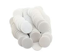 Smartdealspro Mini jetons de poker en plastique opaque avec boîte de rangement (blanc, 40 mm)