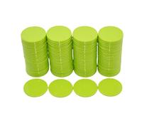 Smartdealspro Mini jetons de poker en plastique opaque avec boîte de rangement (vert clair, 25 mm)