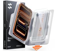 SMARTDEVIL Lot de 2 Vitres de Protection HD Transparentes pour iPhone 17 Pro, Verre Trempé 9H Sans Bulles, Compatible avec les Coques, Design exclusif SmartPull Box