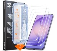 SMARTDEVIL [Lot de 3 protections d'écran pour Samsung Galaxy S26 Ultra compatibles avec lecteur d'empreintes digitales, installation rapide et facile, film en verre trempé transparent 9H, cadre