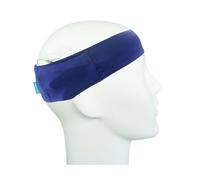 SmartEar Bandeau Sportif pour Processeurs de Son/Processeurs Audio/Implants - Renforcé par une Bande Élastique - Résistant à la Poussière et à la Sueur - Bleu - M
