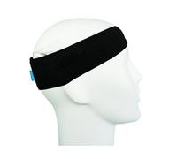 SmartEar Bandeau Sportif pour Processeurs de Son/Processeurs Audio/Implants - Renforcé par une Bande Élastique - Résistant à la Poussière et à la Sueur - Noir - XL