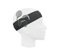 SmartEAR Bandeau Universel SmartEar pour Processeurs Audio et Implants Cochléaires - Confort et Protection - Résistant à la Poussière et à la Sueur - Gris foncé, Taille S