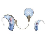 SmartEAR - Stickers Universels SmartEar pour processeurs audio - Autocollants Disney sous Licence - Ajustement Universel - Disney La Reine des Neiges - Elsa - Advanced Bionics Sky CI Marvel