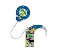 SmartEAR - Stickers Universels SmartEar pour processeurs audio - Autocollants Disney sous Licence - Ajustement Universel - Pixar Toy Story - Buzz l’Éclair - Cochlear Nucleus 8