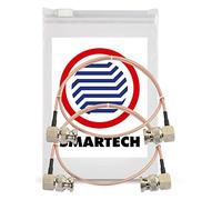 Smartech Câble SDI 50 cm 75 Ohm Coudé BNC Coaxial Mâle vers Mâle Rg179 Transfert de Données HD SDI 4K - Lot de 2