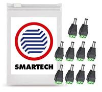 Smartech Connecteur 12 V DC pour Alimentation Mâle - Bornier Domino - 5.5 mm X 2.1 mm - Lot de 10