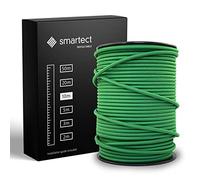 smartect Cable Electrique Textile Vert, Fil Electrique Tissu de 10 Mètres, 3 Conducteurs (3 x 0,75mm²) Cable Tissu Lampe pour Les Projets de Bricolage