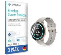 smartect TPU Film Protection 3 Pièces pour Polar Ignite 3 | Protège Écran HD Anti-Rayures, Sans Bulles, Ultra Transparent, Compatible Empreintes Digitales, Compatible Coque