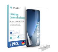 smartect TPU Protecteur d'écran [2 Pièces, Clear] pour Honor Magic 8 Pro 5G, Couvre tout l'écran, Installation sans Bulles, Protection Anti-Traces de Doigts