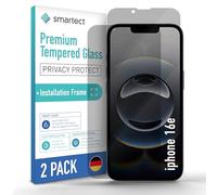 smartect Verre Trempé 2 Pièces, Privacy pour iPhone 17e / iPhone 16e