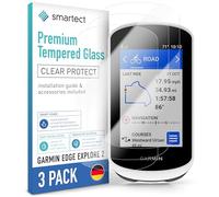 smartect Verre Trempé [3 Pièces, Clear] pour Garmin Edge Explore 2, Protecteur d'écran en Verre HD Anti Rayures, Sans Bulles, Dureté 9H, 0.3mm Ultra Transparent, Ultra Résistant