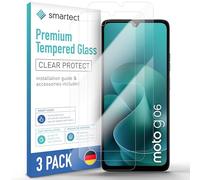 smartect Verre Trempé [3 Pièces, Clear] pour Motorola Moto G06 / G06 Power, Protecteur d'écran en Verre HD Anti Rayures, Sans Bulles, Dureté 9H, 0.3mm Ultra Transparent, Ultra Résistant
