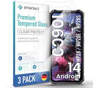 smartect Verre Trempé [3 Pièces, Clear] pour Oukitel WP28 / WP28E / WP28S, Protecteur d'écran en Verre HD Anti Rayures, Sans Bulles, Dureté 9H, 0.3mm Ultra Transparent, Ultra Résistant