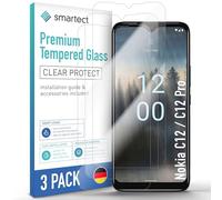 smartect Verre Trempé 3 Pièces pour Nokia C12 / C12 Pro