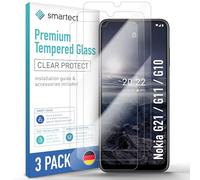 smartect Verre Trempé 3 Pièces pour Nokia G21 / G11 / G10 | Protecteur d'écran HD Anti-Rayures, Vitre de Protection Sans Bulles, Dureté 9H, 0.3 mm Ultra Transparent, Ultra Résistant