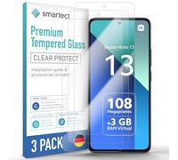 smartect Verre Trempé 3 Pièces pour Xiaomi Redmi Note 13 4G