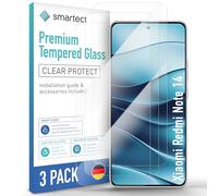 smartect Verre Trempé 3 Pièces pour Xiaomi Redmi Note 14