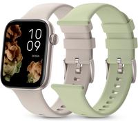 Smartee Duo 2 ¿ Smartwatch Montre Intelligente Avec Bracelet Interchangeable, Écran Amoled 1,78¿, Grande Batterie 7 Jours, +100 Sports, Ip68, Appels Bluetooth, Android Et Ios ¿ Couleur Beige[Z1845]
