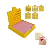 Smarter Sticky Note Kit, Sticky Note Holder + 5 Versatile Templates - Organize Notes, Boost Productivity & Master Daily Planning, Perfect for to-do Lists, Home, Office (Yellow)