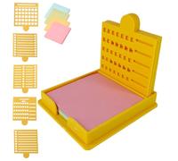 Smarter Sticky Note Kit, Ultimate Sticky Note Holder with 5 Versatile Templates, Boost Productivity & Master Daily Planning, Sticky Notes Holder (yellow)